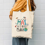 "FIN MUNDO" Bolsa Tote cotón