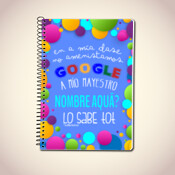 "MAYESTRO GOOGLE PERSONALIZABLE" Libreta A5 (tamién medidas A6 y A4)