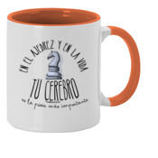 "AJEDREZ castellano" Taza color interior