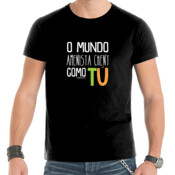 "O MUNDO AMENISTA CHEN COMO TÚ" Chambreta Ombre m/corta