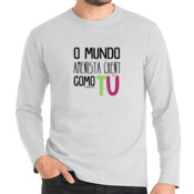 "O MUNDO AMENISTA CHEN COMO TÚ" Chambreta Ombre m/larga