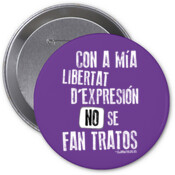 "LIBERTAT" Chapa con agulla