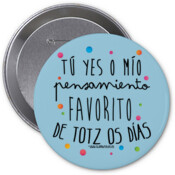 "PENSAMIENTO" Chapa con agulla