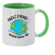 "PARAZ MUNDO" Taza color interior