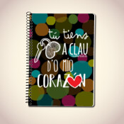 "TÚ TIENS A CLAU D'O MÍO CORAZÓN" Libreta A5 (A4 - A6)