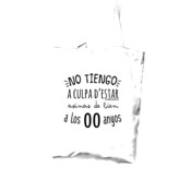 "CULPA" bolsa PERSONALIZADA TOTE cotó