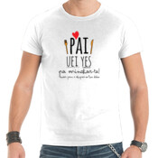 "PAI, UEI YES PA MINCHAR-TE" Chambreta Ombre m/curta