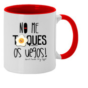 "NO ME TOQUES OS UEGOS" Taza color interior