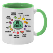"LAS FRUITAS" Taza color interior