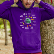 "LAS FRUITAS" Asudadera UNISEX con capuza