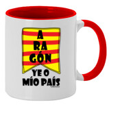 "ARAGÓN YE O MÍO PAÍS" Taza color interior