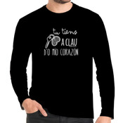 "TÚ TIENS A CLAU D'O MÍO CORAZÓN" Chambreta ombre m/larga