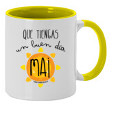"BUEN DIA Mai" Taza color interior