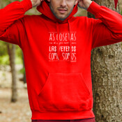 "AS COSETAS NO SE VEYEN COMO SON" Asudadera UNISEX con capuza