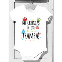 "YE UNA TRAMPA" Body bebé m/curta