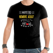 "MAYESTRO GRAZIAS A TU SOI MILLOR PERSONA" Chambreta PERSONALIZABLE m/corta