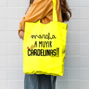 "MARCHA A MUYIR CARDELINAS" bolsa TOTE cotó