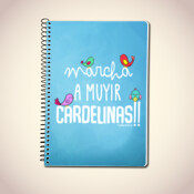 "MARCHA A MUYIR CARDELINAS" quaderno A5