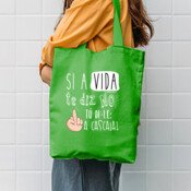 "A CASCALA" bolsa TOTE cotó