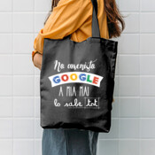 "GOOGLE MAI" Bolsa TOTE cotó