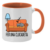 "CLUCADETA" Taza color