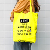 "EDAT" Bolsa Tote coton