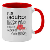 "ADULTO" Taza color interior