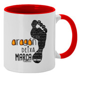 "ARAGÓN DEIXA MARCA" Taza color interior