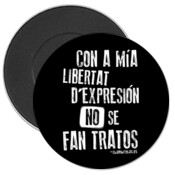 "LIBERTAT" Imán nevera redondo 59mm