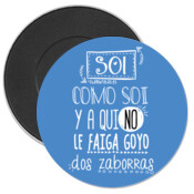 "ZABORRAS" Imán nevera redondo 59mm