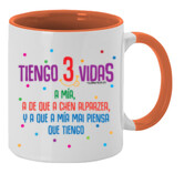 "3VIDAS" Taza color interior